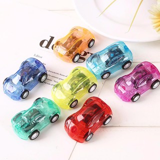 Combo 2 Đồ chơi xe hơi , xe oto nhựa mini trong suốt nhiều màu