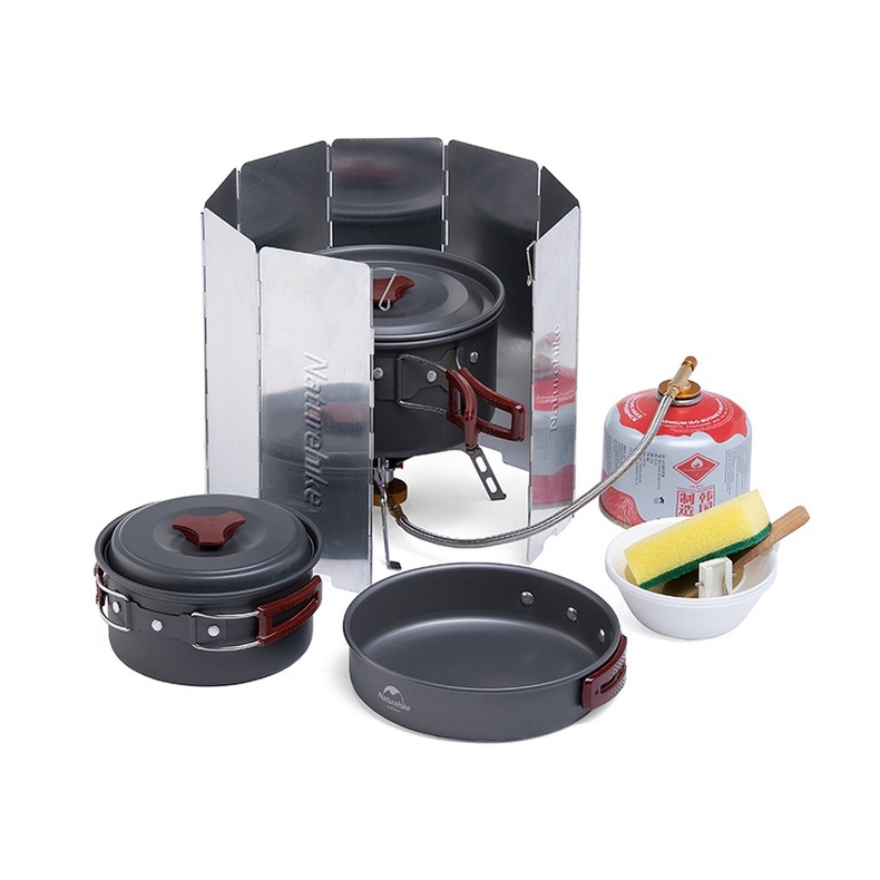 Tấm Chắn Gió 10 Mảnh Cho Bếp Gas Naturehike NH20CJ008