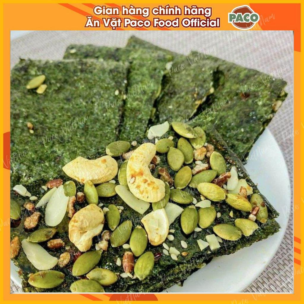 lẻ 1 gói rong biển kẹp hạt dinh dưỡg nhà PACO FOOD