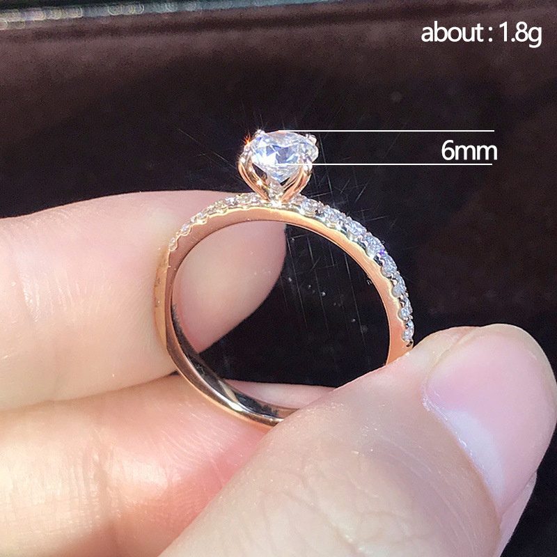 Nhẫn Zircon Siêu Lấp Lánh Mới 2022 | Bông Tai Mạ Bạch Kim Đính Kim Cương Nhân Tạo Sang Trọng