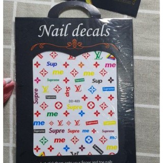 [ảnh thật] sticker dán móng , nail sticker design móng tay