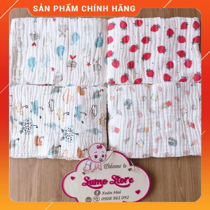 [HÀNG CHUẨN] Chăn Xô 6 Lớp Xuất Nhật Mềm Mại Cho Bé