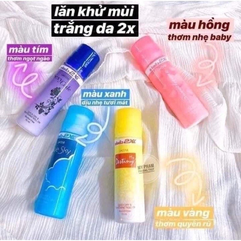 Lăn nách khử mùi 2x