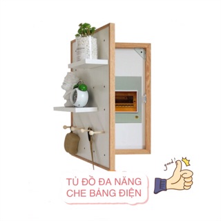 tủ đồ trang trí, móc treo quần áo gỗ loại 5 móc