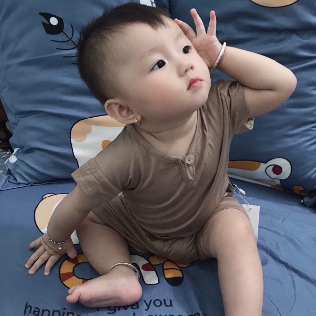 [XẢ KHO] Bộ thun lanh cao cấp peekaboo xuất Hàn