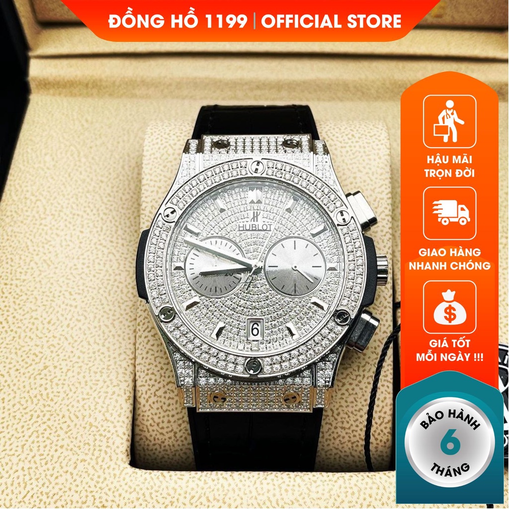 Đồng hồ cơ nam dây cao su cao cấp chống nước chống xước tuyệt đối sang trọng bảo hành 6 tháng HB1704 - 1199 Watches | BigBuy360 - bigbuy360.vn