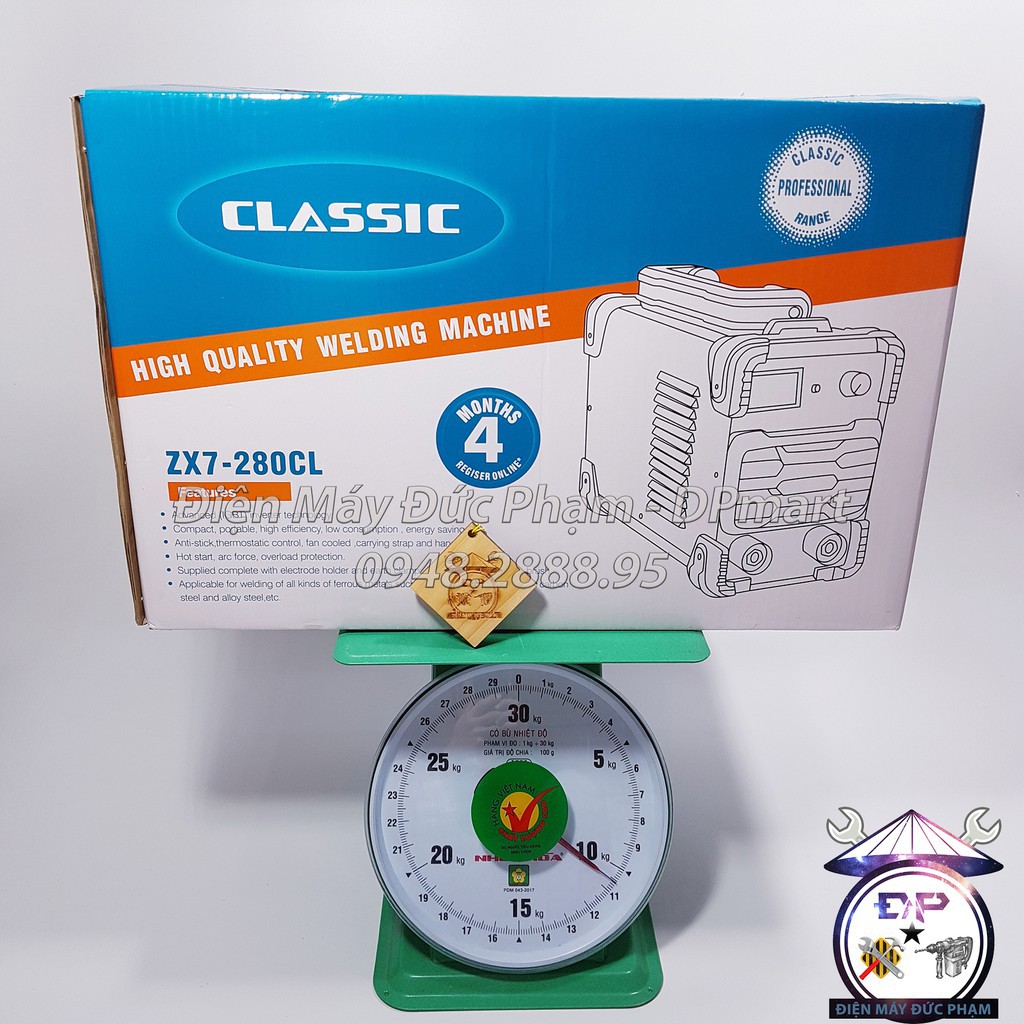 Máy Hàn điện tử inventer Classic ZX7-280CL ( xác lớn hàn liên tục que 5mm ) - Máy hàn Classic - Máy hàn que Inventer