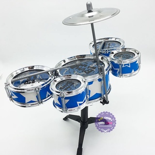 Hộp đồ chơi bộ trống Jazz Drum 5 cái kèm ghế ngồi