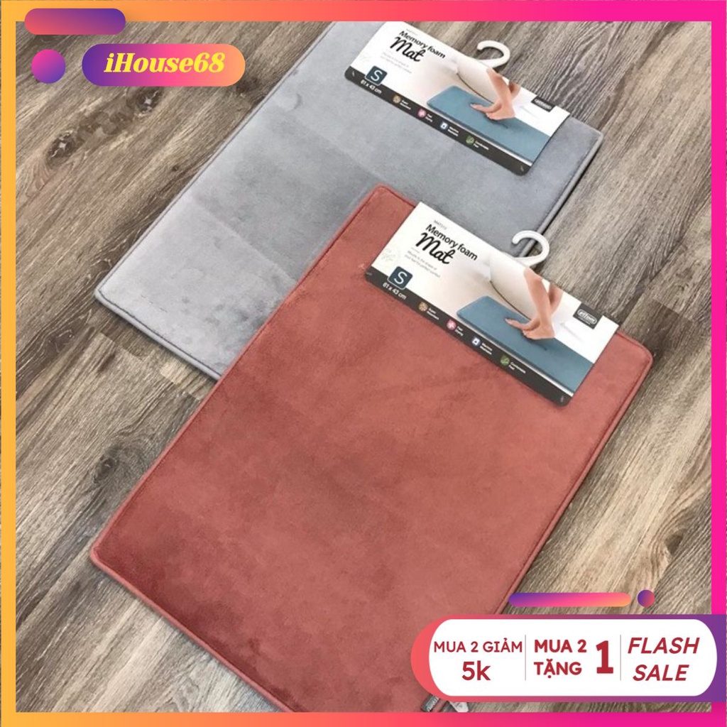 Thảm Chùi Chân Lock&Lock Memory Foam Basic MAT512 (4 Màu Thoải Mái Chọn Lựa)