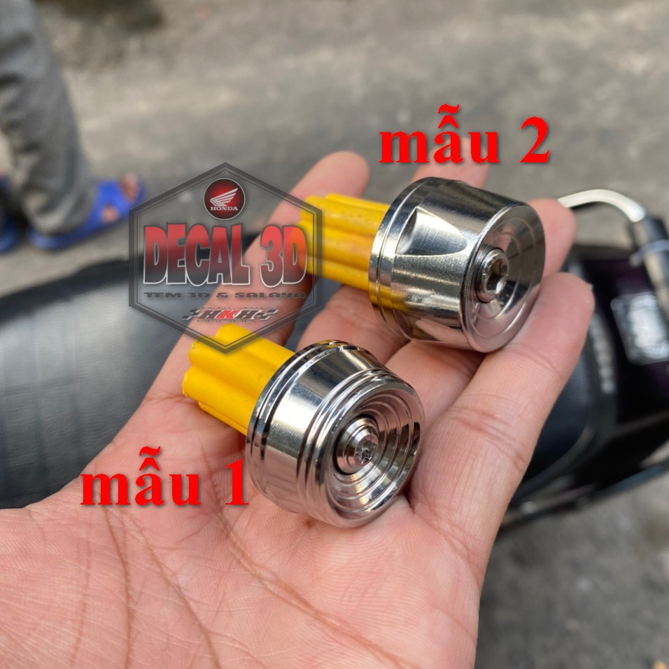 Gù tay lái salaya mẫu V2 siêu sáng bóng gắn mọi loại xe kèm ốc và cao su