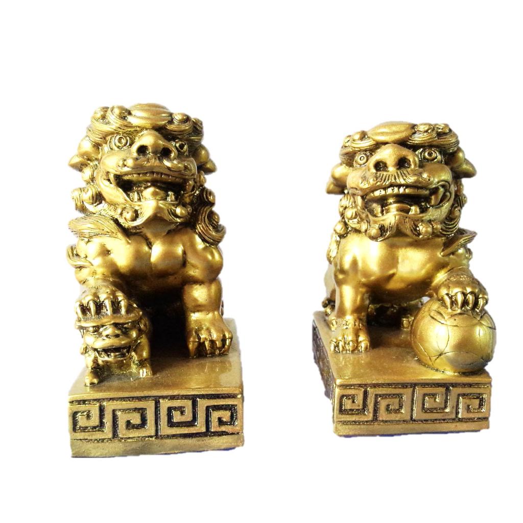 Tượng cặp Kì Lân 13x12cm
