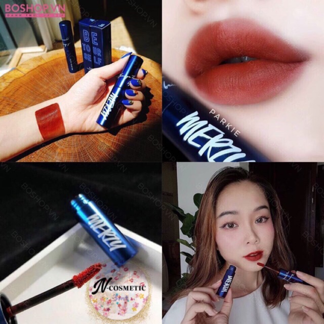 [BẢN GIỚI HẠN] Son Kem Lì Merzy The First Velvet Tint V6 Classic Blue(XANH)