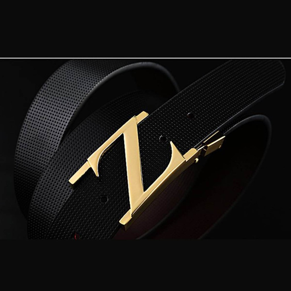 Thắt lưng nam, dây nịt nam da khóa kim xoay hai mặt cao cấp chữ Z