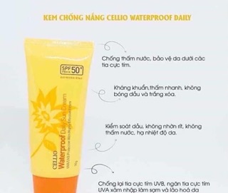 KEM CHỐNG NẮNG CELLIO SPF 50PA+