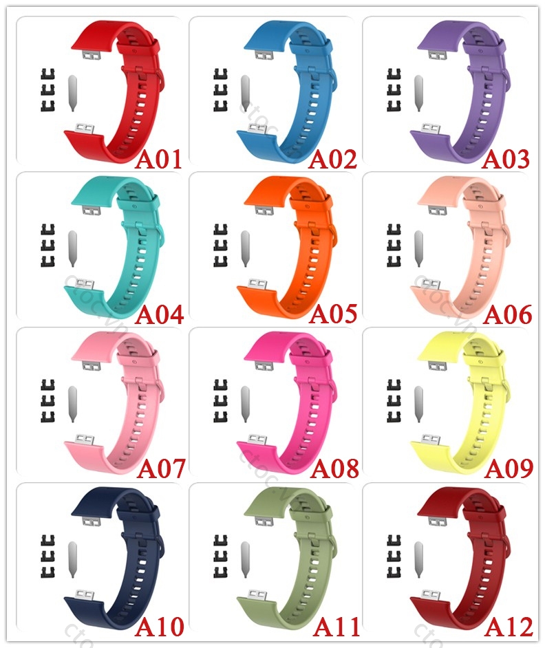 Dây Đeo Silicon Thay Thế Cho Đồng Hồ Thông Minh huawei watch Fit