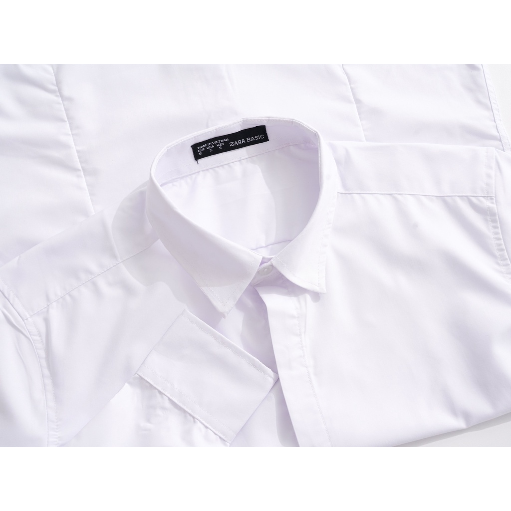Áo sơ mi nam tay dài giấu cúc ZARA 5 màu vải kate lụa cao cấp không nhăn - Đẳng Cấp Phái Mạnh