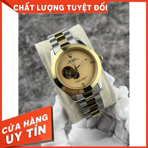 Đồng hồ cơ nam lộ cơ dây thép Rolex chạy cơ tự động SIZE 40mm #donghoco #dongho #donghonam #donghonu