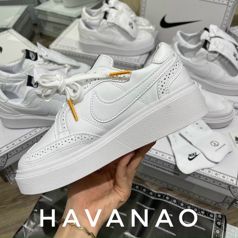 Giày thể thao sneaker G-DRAGON NIKE KWONDO11 WHITE Ful trắng