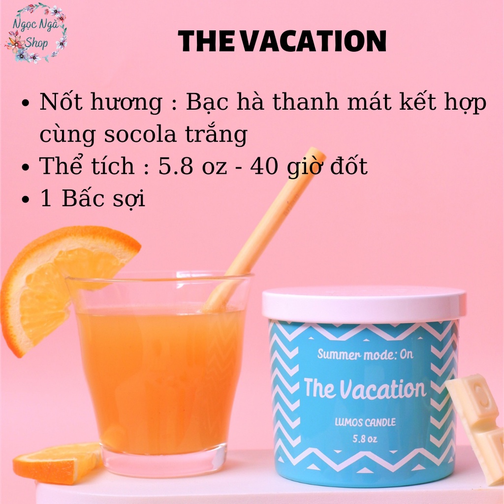 Nến Thơm Cao Cấp Lumos  Bộ 3 Sắc Màu cho Mùa Hè thêm sôi động–NT35.1 - Nến trang trí / thư giãn - Đạt tiêu chuẩn Quốc Tế