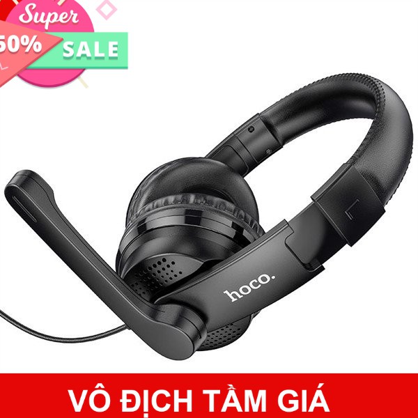 Tai nghe chụp tai gaming có mic hoco w103 , bass khủng có nút điều chỉnh âm lượng chuyên game [CHÍNH HÃNG]