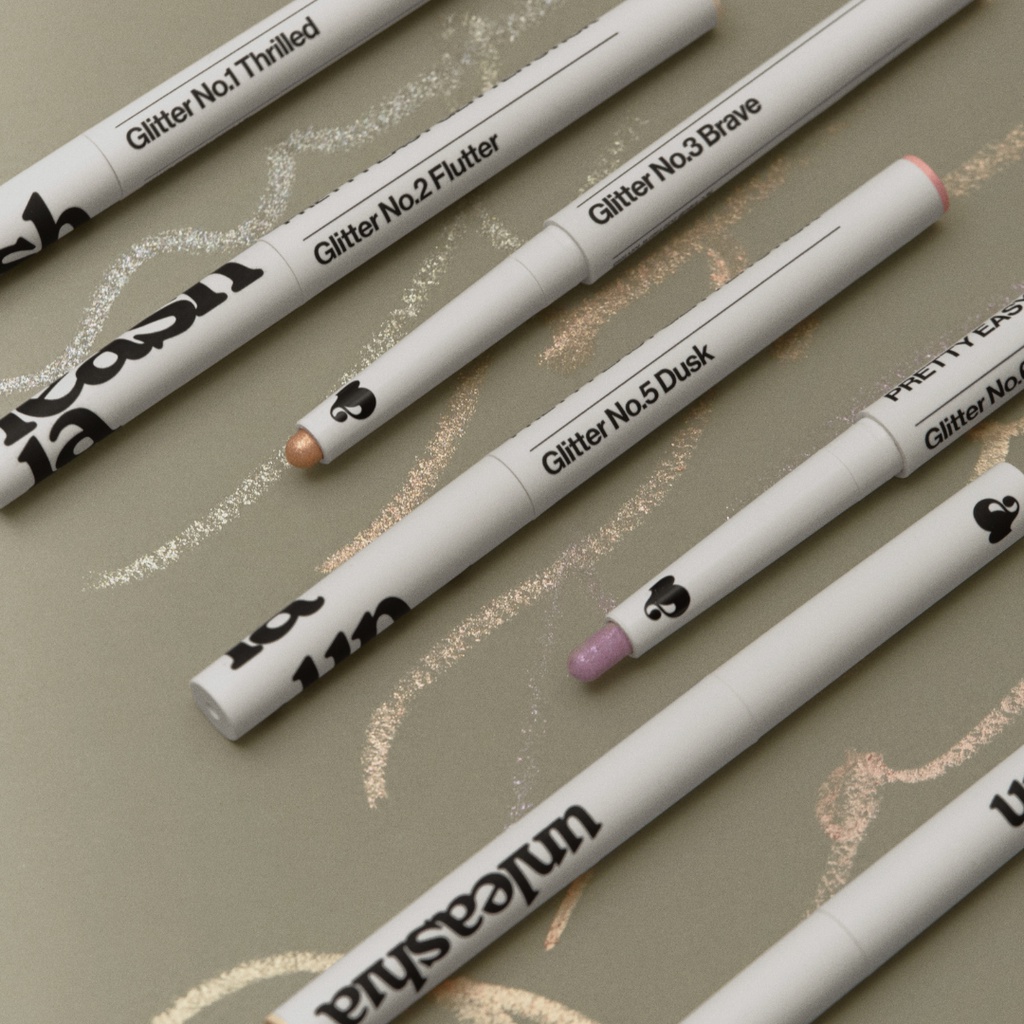 Bút nhũ tiện dụng UNLEASHIA Pretty Easy Glitter Stick - Bám dính nhẹ nhàng, chống oxi hóa với 7 màu lựa chọn 2g
