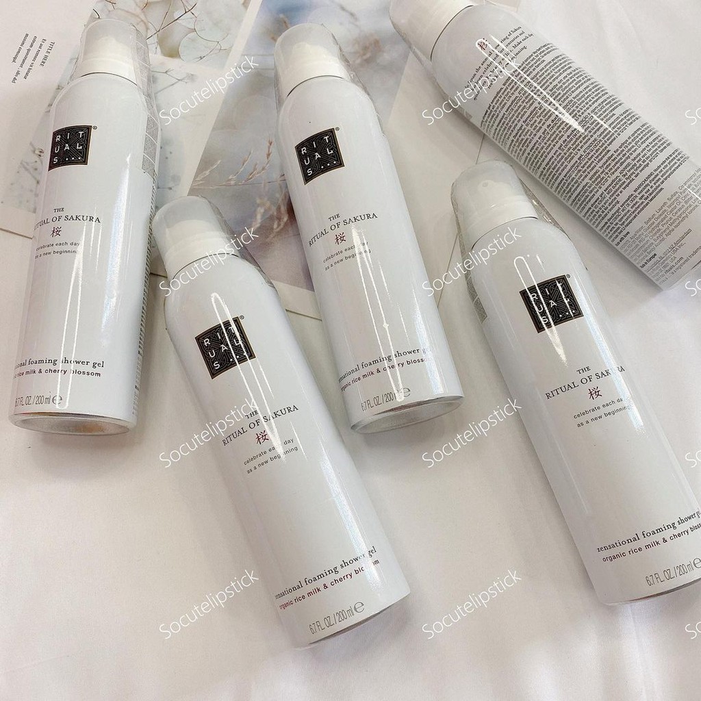 Gel tắm tạo bọt Rituals Sakura Foaming Shower Gel 200ml
