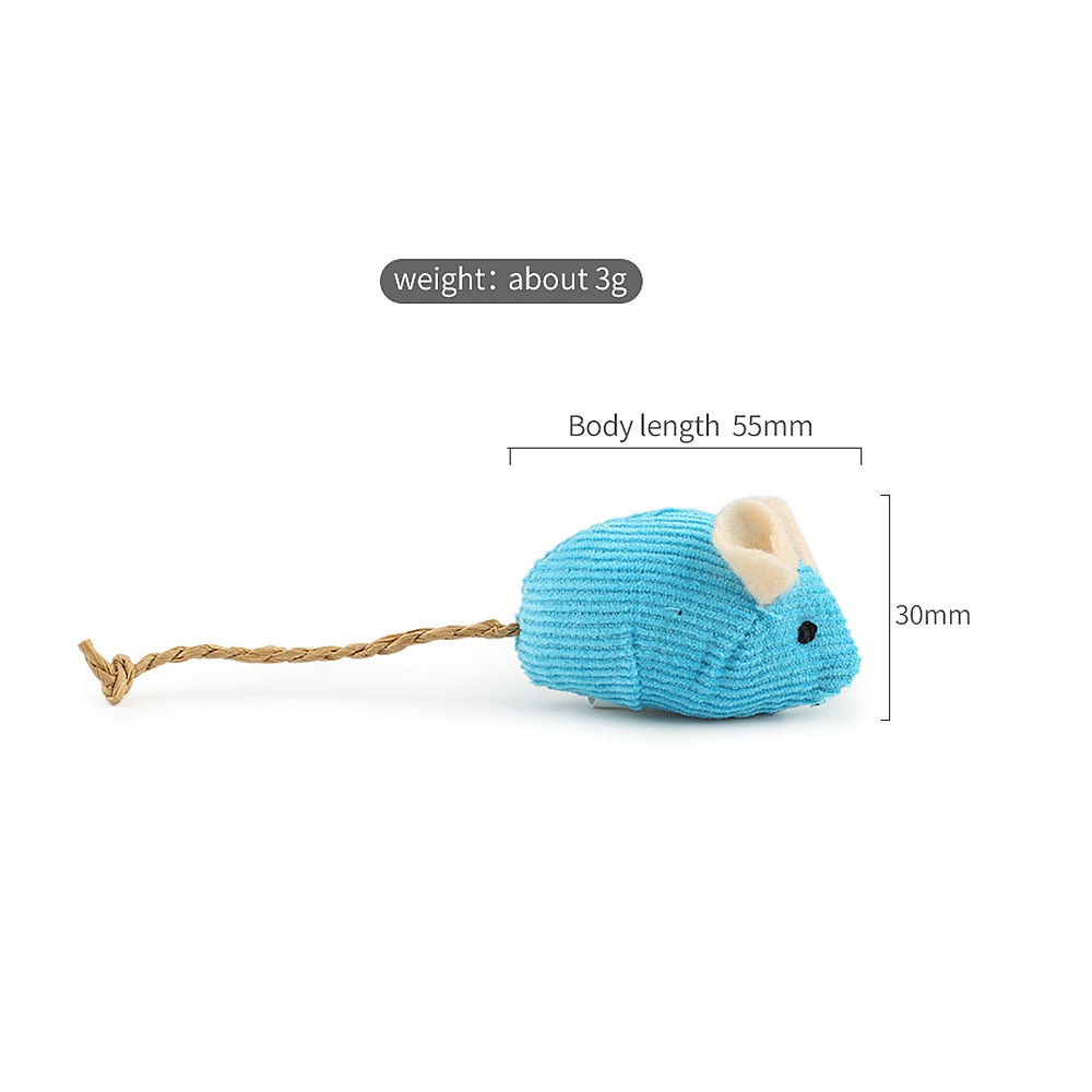 Chuột Nhồi Bông Catnip Bạc Hà Đồ Chơi Cho Mèo