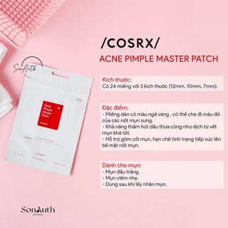 Dán mụn Cosrx Acne Pimple Master Patch