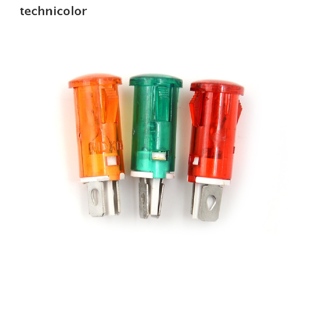 10 Đèn LED Tín Hiệu 10mm 12V 24V 220V Nhiều Màu