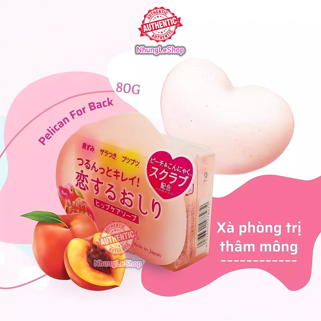 Xà Phòng Làm Trắng &amp; Giảm Thâm Mông Pelican Nhật Bản