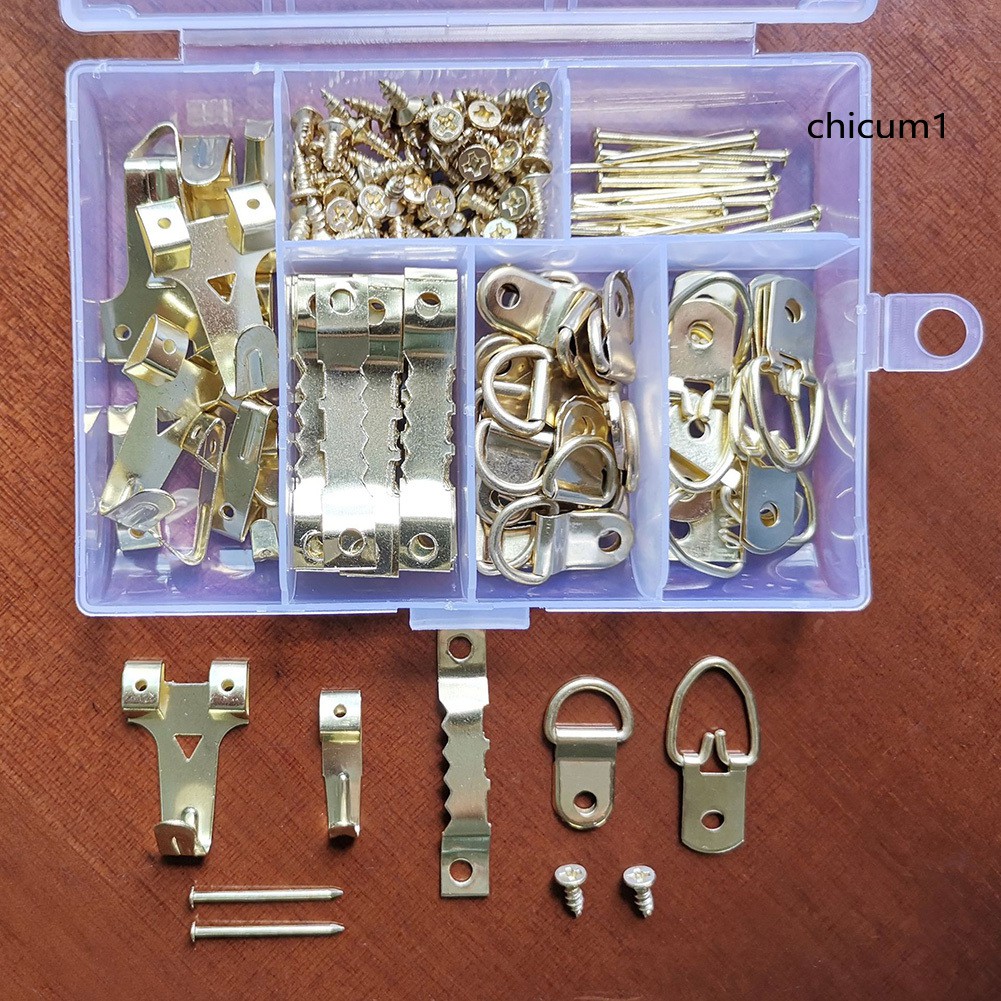 Set 180 Móc Treo Khung Ảnh Hình Răng Cưa Chữ D