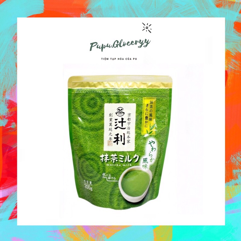 Bột trà xanh sữa Matcha Milk Nhật Bản 200g