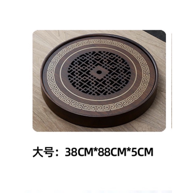 Khay  uống trà cao cấp hình tròn mã 678TN