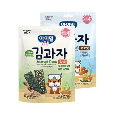 Snack rong biển ăn dặm Ildong Hàn Quốc Ayimeal Yumyum dành cho bé từ 7M+ (Date 8/2022)