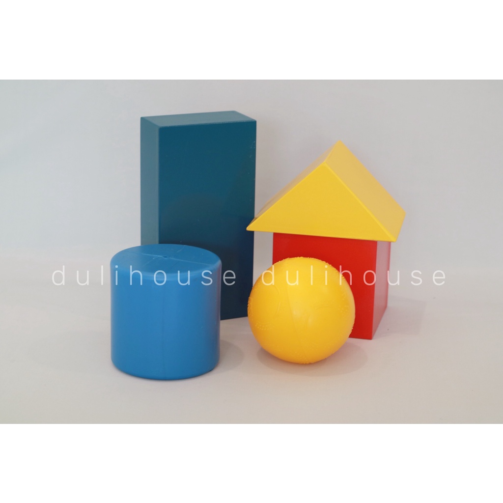 Đồ chơi Bộ năm khối hình cơ bản - Giúp bé nhận biết màu sắc &amp; phân biệt các hình khối đơn giản - Kích thích não bộ