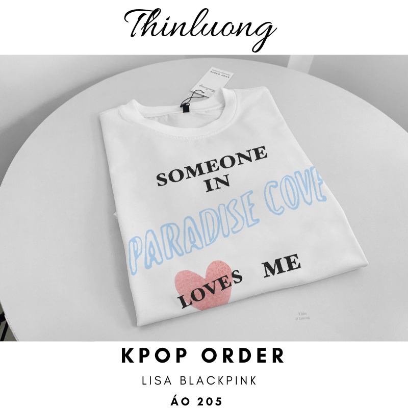 Áo thun tee love me giống Lisa Blackpink màu trắng form rộng dáng oversize cotton 4 chiều A13