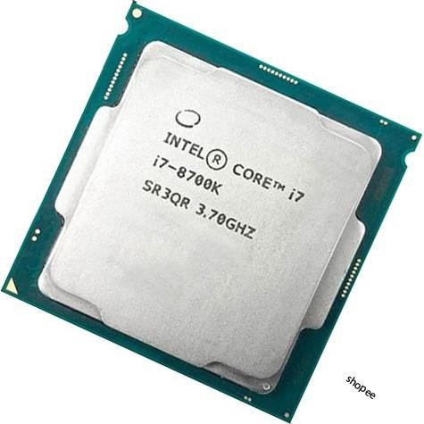 Bộ vi xử lý / CPU Intel Core i7-8700K (3.7GHz turbo up to 4.7Ghz, 6 nhân 12 luồng, 12MB Cache, 95W)