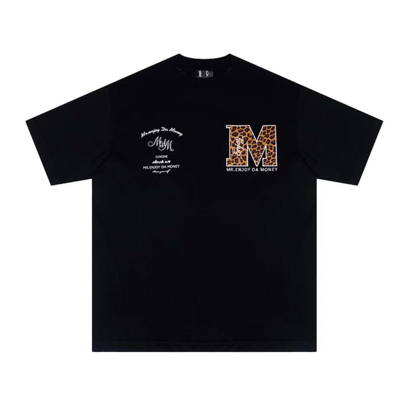 Áo Thun Cotton Tay Ngắn Cổ Tròn Dáng Rộng In Hình MEDM Thời Trang Thoải Mái