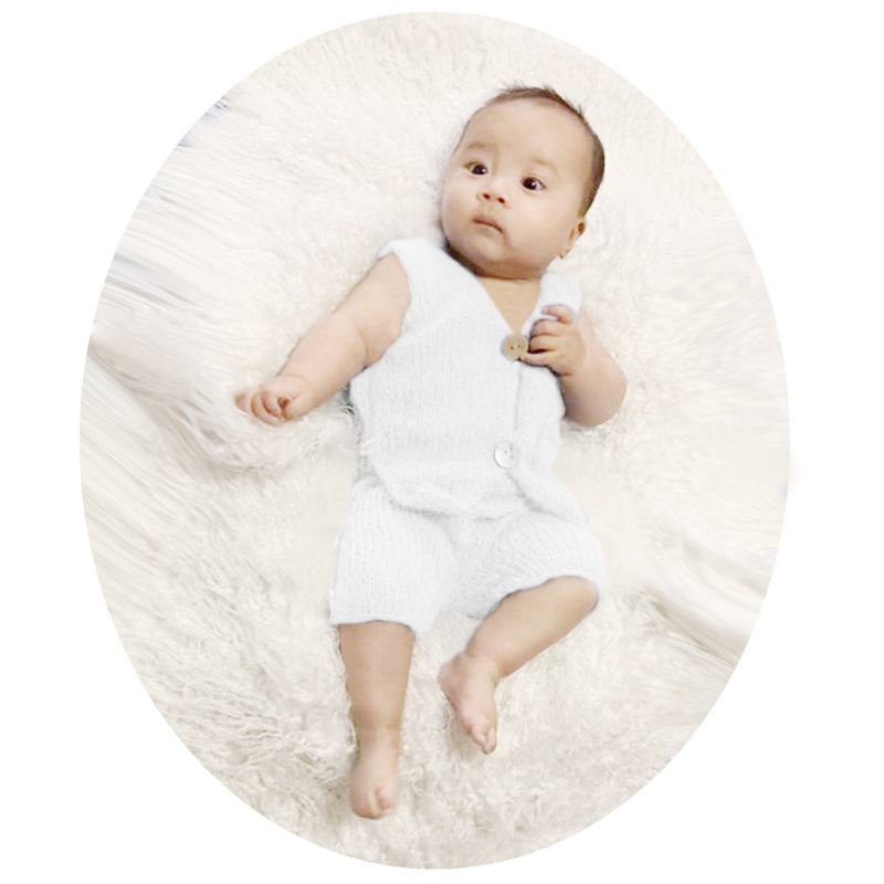 Bộ Trang Phục 2 Mảnh Gồm Áo Và Quần Cho Bé Sơ Sinh Chụp Ảnh