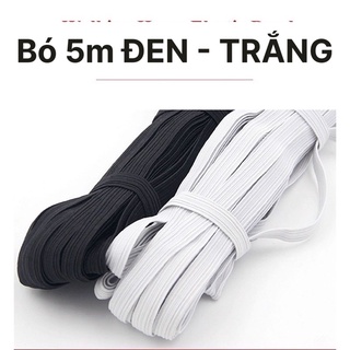 CHUN 1cm TRẮNG - ĐEN (bán theo bó 5m - siêu thị sv)