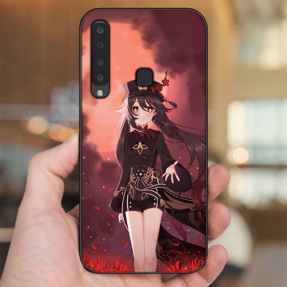 Ốp lưng Samsung A9 2018 viền đen in hình Hutao Genshin Impact