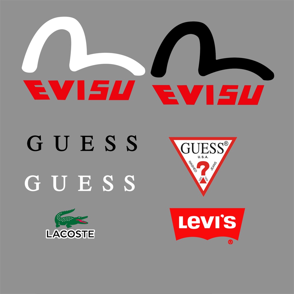 Nhãn dán / In / ủi / Quần áo và ba lô EVISU