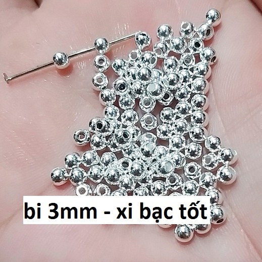 50 gram Bi xỏ vòng size 3mm , 4mm , 6mm , 8mm [ Lỗ lớn , lỗ nhỏ ]