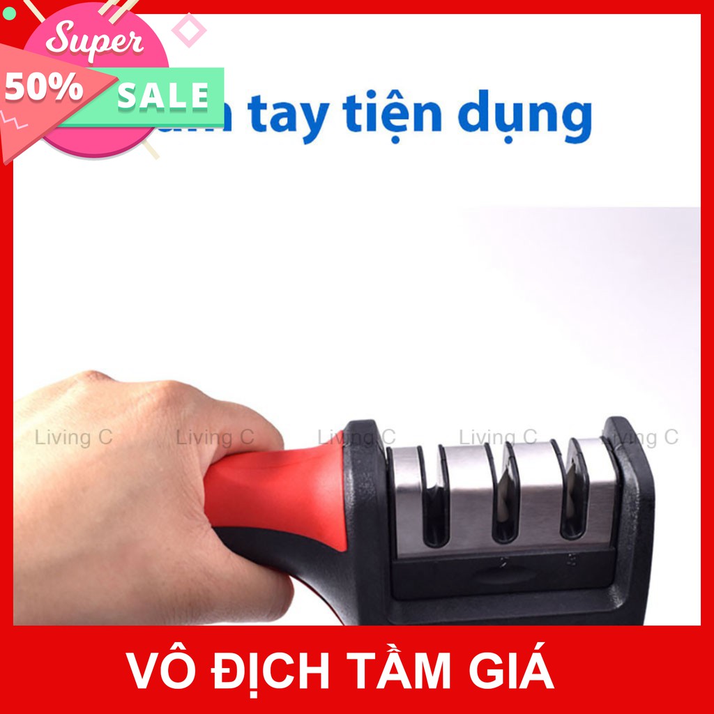 Dụng cụ mài dao kéo 3 cấp độ cầm tay Living C , mài dao nhanh bén siêu tiện lợi _M89  sỉ mua ngay giảm giá 50% cho khách