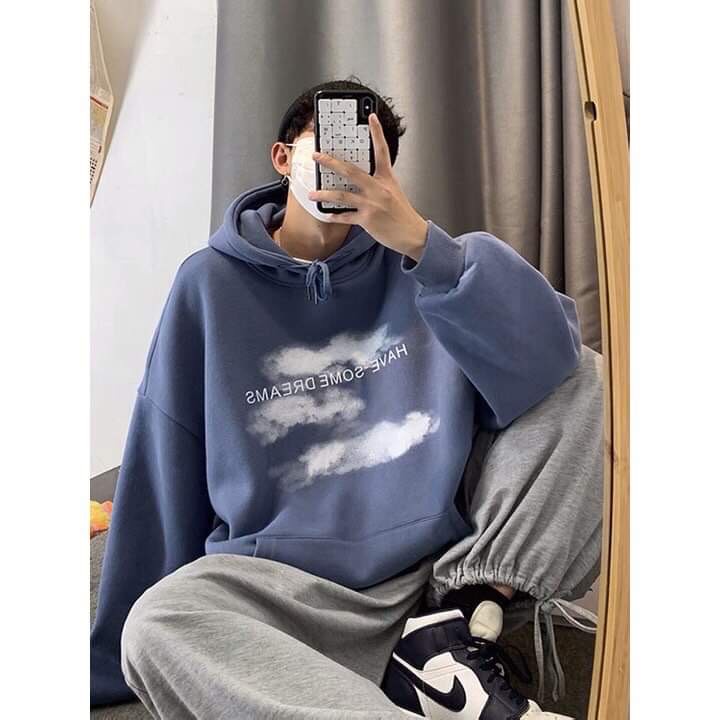 Áo hoodie form rộng unisex❤𝕧𝕚𝕕𝕖𝕠 𝕧𝕒̀ 𝕒̉𝕟𝕙 𝕥𝕙𝕒̣̂𝕥❤Áo hoodie Have some Dream làm từ chất nỉ bông mền mịn,hình in chắc chắn