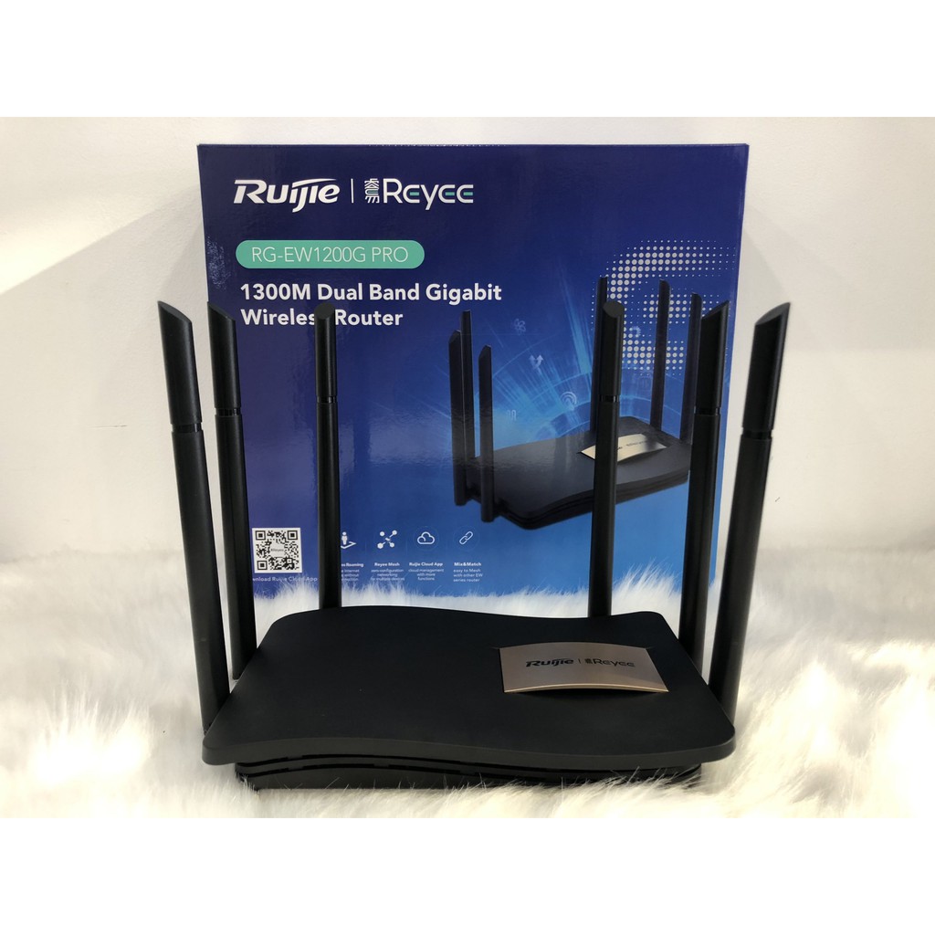 Thiết Bị Phát Sóng WiFi Ruijie RG-EW1200G Pro, Dòng Router WiFi Cho Hộ Gia Đình, Tốc Độ Lên 1267Mbps. Hàng chính hãng