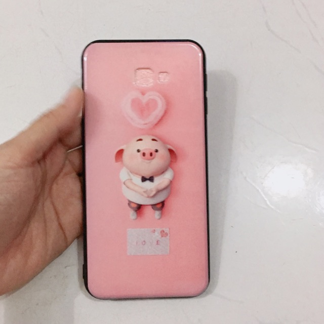Ốp heo trái tim sam sung J4+, J4 Plus, J4 Core