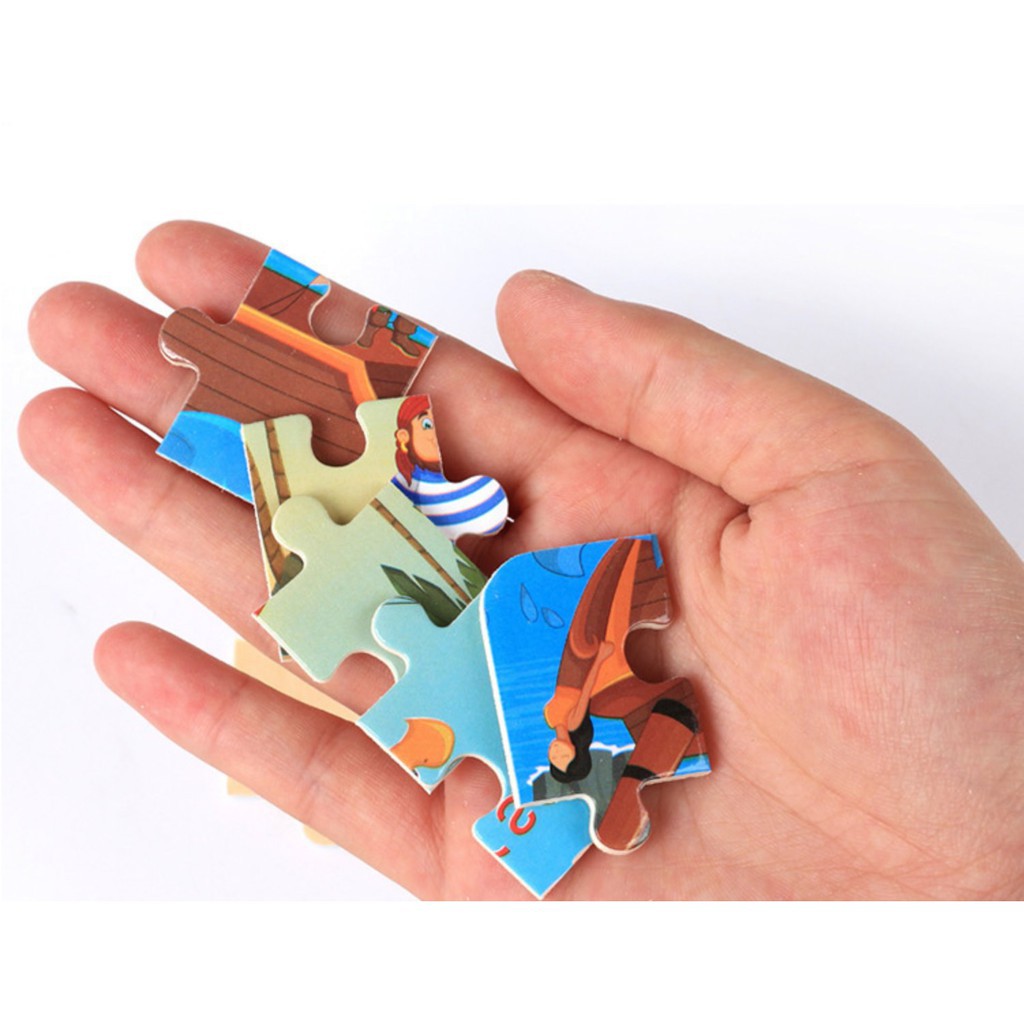 Tranh Ghép Hình 9 miếng BẰNG GỖ/ Đồ Chơi Phát Triển Trí Thông Minh Nhận Biết Con Vật