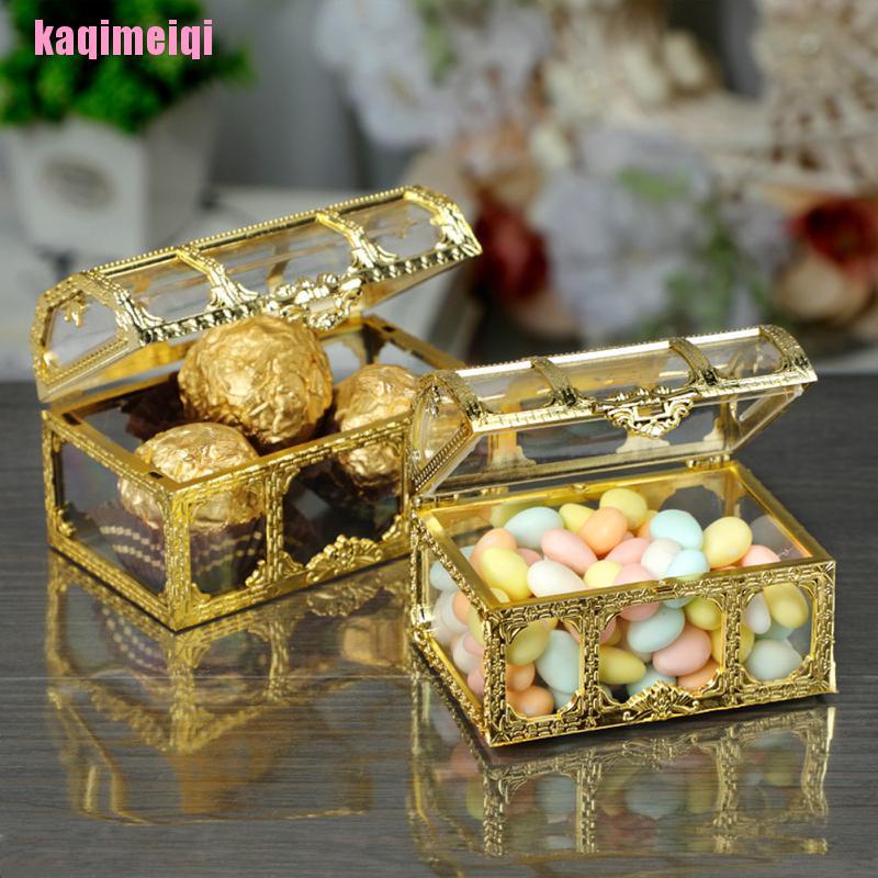 Set 6 Hộp Nhựa Trong Suốt Đựng Kẹo Tiện Dụng