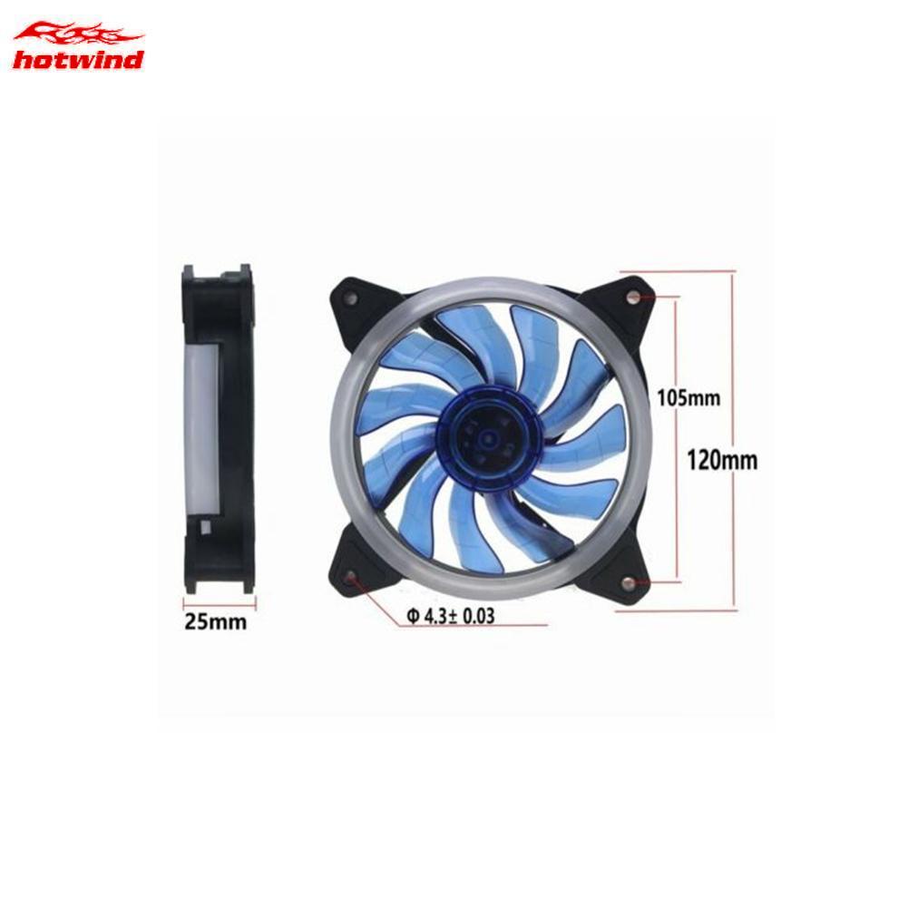 Quạt Tản Nhiệt Đèn LED 120mm 52CFM DC 12V Cho Máy Tính